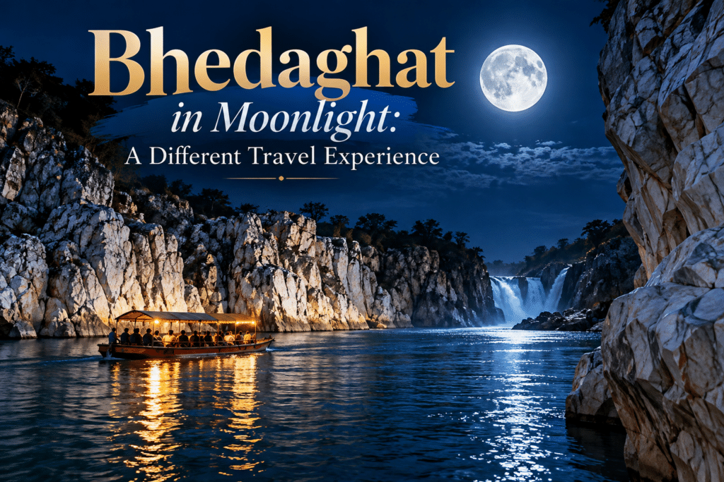 Bhedaghat in Moonlight: