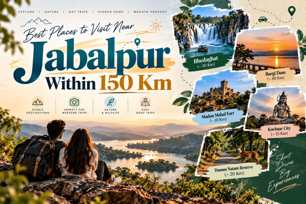 places to visit near jabalpur within 150 km